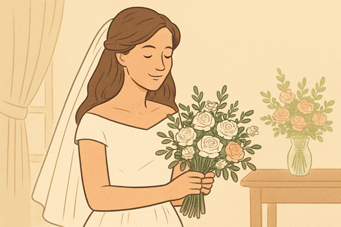 ψεύτικο νυφικό-knot-florists