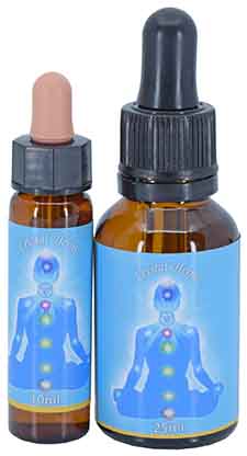 10ml και 25ml μπουκάλια chakra chakra chakra essences